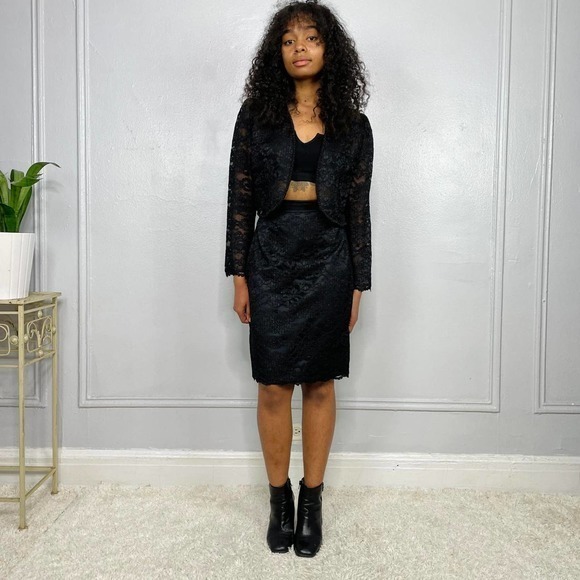 90s‎ Vintage skirt suit set - Picture 4 of 4